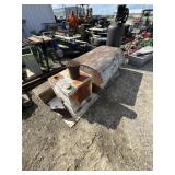 steel plate, 2 fuel tank , plow , wood box