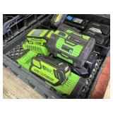 3 box of battery and charger & misc