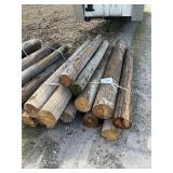 8FT UTILITY POLE POST,  TOTAL 12 POST