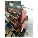 craftsman tool box and 1/2' socket set