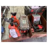 2 jack stand, charger, smoke tester