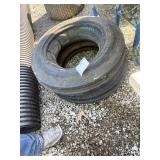 2   5.50-16, 3 rim tractor tires