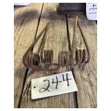 2 midwest harrow tines