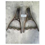 pair iron legs