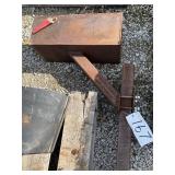 heavy steel mailbox on post