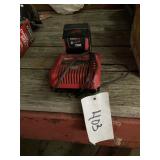 millwaukee battery charger and battery