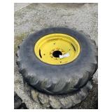 2 goodyear tires with rims 14.9-24