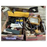 box of misc, house supplies