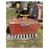 RED BUSHNELL 100 GALLON FUEL TANK