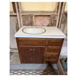 Very solid, real wood vanity heavy
