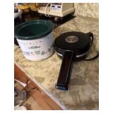 Crockpot and hamburger cooker