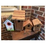 Four bird houses