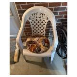 Yard chair with cushion