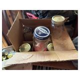 Canning jars pints and a couple of quarts