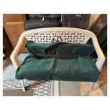 Outdoor loveseat with cushion