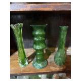 Box lot of flower vases. See pictures.