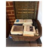 Basket full of eight track cassettes