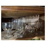 Different kinds of wine, glasses, different size