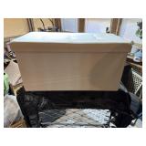 Foldable ottoman storage box
