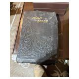 Basket of Bibles and books