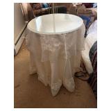 Round side table glass top