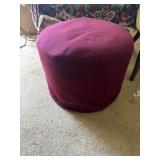 Red ottoman