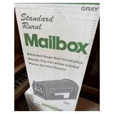 New mailbox gray color