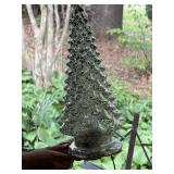 Glass Christmas tree electric tabletop size