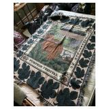 A throw blanket
