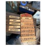 Wooden calendar