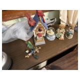 Bear and Bird glass decor