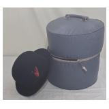1950's Train Case Hat/Wig Box with Derby Hat
