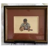'Banjo Player' Print