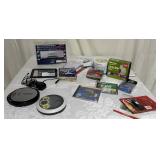 Unused Cassettes, CD's,  DVD's, 2 CD Players