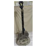 Nickel-Plated Body Triolian Resonator Guitar