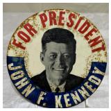 Kennedy for President Political Button 6'