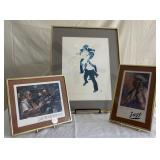 New Orleans Jazz Prints x3