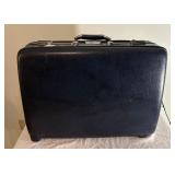 Vintage American Standard Suitcase-Navy Blue