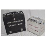 2 Vintage Springfield Banjo Club Mic Speaker
