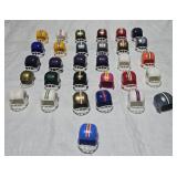 Miniature Pocket Sized Football Helmet Collection