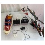 Remote Control Boat & Helicopter