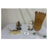 Podiatry Lot: Pens and figurines, Foot Clock
