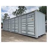 2026 40FT HQ STORAGE CONTAINER, 4SIDE DOORS 