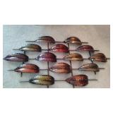 Metallic Leaf Wall Decor
