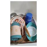Mixed Lot-1969 Raggedy Ann/Andy Plate, Thermos,...