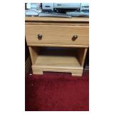 Small Nightstand with Drawer & Storage