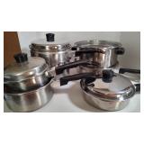 Vintage Lustre Craft Stainless Steel Pans