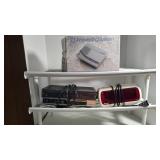 Stackable Shelves, Answering Machine & Clock...