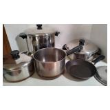 Vintage Revere Ware Copper Bottom Pans, Other Pans