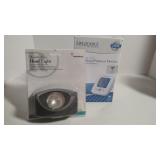 Head Light & Blood Pressure Monitor